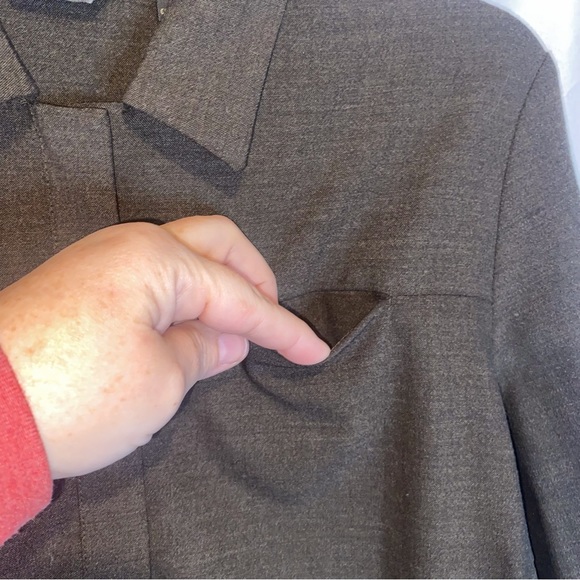 Banana Republic Stretch Wool Blend Snap Front Top Size Small - Picture 4 of 10